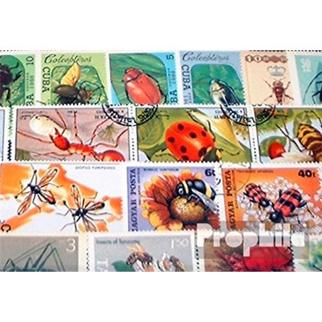 Motives 50 Divers Insectes Timbres (Timbres pour Les collectionneurs) Invertébrés Autres (Insectes