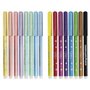 Eberhard Faber 551016 - Set de feutres pailletés, 16 crayons de couleurs basiques et pastels