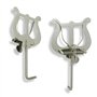 Lyre pour Trompette Soundman® 3ème coulisse Porte-Partitions (nickelé)