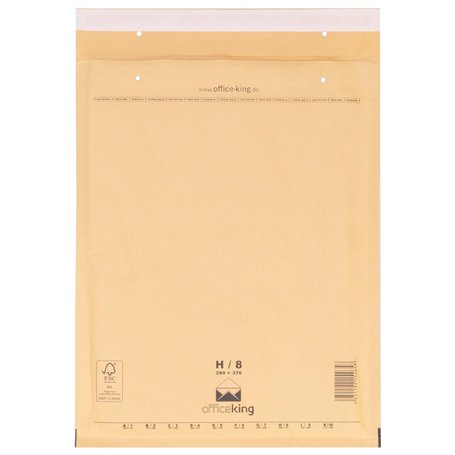 100 enveloppes bulles 29 x 37 cm brun