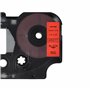 vhbw Ruban compatible avec Dymo Rhino 6000, 5000, 5200, 4200 imprimante d'étiquettes 7m x 12mm Noir sur Rouge