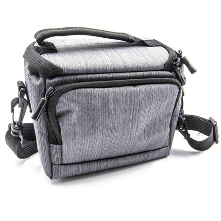 vhbw Polyester foto Sacoche Gris pour caméra Pentax K-3