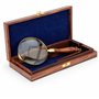 NKlaus Loupe dans sa boîte en Bois en Laiton avec poignée en Bois 11cm loupe grossissante loupe de Lecture 11722