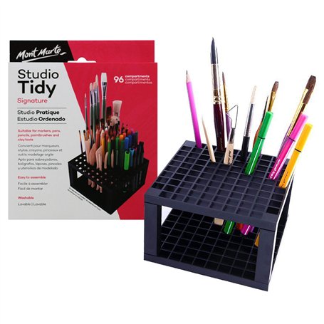 MONT MARTE Porte Stylo - 96 compartiments - Porte Pinceau Idéal pour stocker et ranger Stylos