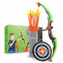 Bogenkönig Kit de tir à l'arc | Flèche et arc pour enfants avec flashs LED