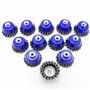 Lot de 12 brosses M14 Ø 75 mm en acier torsadé pour meuleuse d'angle