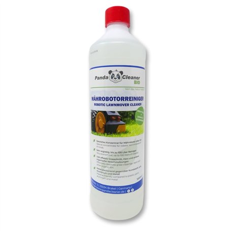 PandaCleaner Nettoyant bio pour robot tondeuse à gazon - 1 l - Hautement concentré 1:100 - Accessoire pour robot Bosch