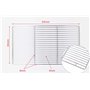 HeRo24 Grille de cuisson rectangulaire en acier inoxydable 54 x 34 cm