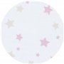 babybay Tour de lit piqué compatible avec le modèle Boxspring XXL, blanc mélange d'étoiles sable/baie