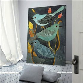 khevga Tableau mémo calendrier d'anniversaire permanent en bois 38 x 12 cm