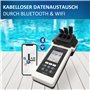AlphFa PoolLAB 2.0 Special Edition avec 140 pastilles de test, testeur d'eau pour piscine (photomètre), Bluetooth, Wi-Fi, appare
