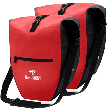 RADGEIST Lot de 2 sacoches de vélo pour porte-bagages de vélo