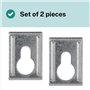 103693 Lot de 2 supports muraux pour IKEA PAX KALLAX METOD Plaque de montage murale Convient comme pièce de rechange pour IKEA P