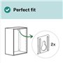 103693 Lot de 2 supports muraux pour IKEA PAX KALLAX METOD Plaque de montage murale Convient comme pièce de rechange pour IKEA P