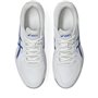 ASICS Homme Court Slide 4 Sneaker, White Dark Cobalt, 41.5 EU