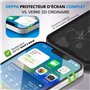 Deppa [2 pièces Verre Trempé pour Iphone 16e/iPhone 14/13 Pro/13 (6.1') [Couverture Complète] Avec Kit d’Installation Facile - F