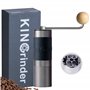 KINGrinder K1 Moulin à café manuel à poignée droite avec 140 degrés de mouture réglables pour Aeropress