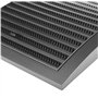 H&C VENT Grille Aeration 150x150mm Ø 100mm Noir avec Curseur Moustiquaire │ Evacuation Caches Tuyau Ventilateur │ d'Extraction V
