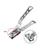2 Coupe-ongles en Acier Inoxydable, Tête Rotative à 360 Degrés Doigt & Orteils Outils de Coupe-bordures pour les Soins Personnel