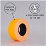 SKIR'CO (4 rouleaux) Etiquettes Prix Pistolet 21 x 12 mm couleur orange, Etiquettes Prix, 4000 Autocollants Prix