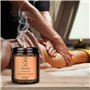 Bougie de Massage la Pêche 100g - Bougie de Cire de Soja - Bougie aux Huiles de Noix de Coco et d'Amande - Massage Relaxante - C