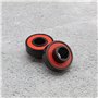4pcs 608-2RS Roulement Intégré Haute Vitesse Faible Bruit pour Longue de Planche Skateboards Patins à roulettes Rouge