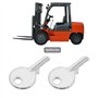 10pcs Clés de Démarrage d'allumage 455 Clés de Remplacement Compatible avec Élévateurs à Fourche Interrupteurs Électriques Acces