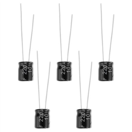 OTOTEC Lot de 5 condensateurs de déclencheur d'appareil photo 10 V 220 uF 6 x 7 mm Compatible avec Minolta X-700 X-300