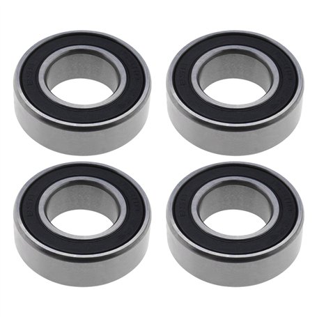 YINETTECH 4pcs 163110-2RS Roulements à Billes à Gorge Profonde Double Roulements à Joint en Caoutchouc en Acier au Carbone pour