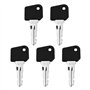 VGOL 5 Pièces 503 Clé de Contact de Chariot Élévateur Clé de Démarrage d'allumage Compatible avec Linde Compatible avec Junghein