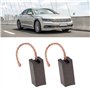 VGOL 4 Pièces Balais de Charbon de Voiture pour Ventilateur de Moteur de Ventilateur de Chauffage Compatible avec VW Compatible