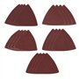 VGOL 50 Accessoires Lot de pour Outils Multifonctions Papier de Verre Triangulaire 80 × 80 Mm Gravier 40/80/120/240 Papier de Ve