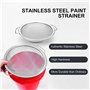 Wisyurt CréPine de Peinture Acier Inoxydable Peinture éMulsion Entonnoir Filtre Couvercle Filtre Outil Produit 60-Mesh 11.4 Pouc