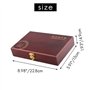 Kquepo 50IèCes SéRies BoîTe de Rangement en Bois pour BoîTe de Rangement de Protection de PièCe de Monnaie BoîTe Ronde BoîTe de 