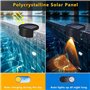 Htuygyjaw Paquet de 4 Lumières de Bord de Piscine à Énergie Solaire pour Piscines Creusées, Décorations de Piscine sans Imperméa