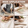 IMCCZONY 30 Pièces D'Enseignement de la Poterie Bâtons D'Argile à Rouler Guide de Rouleau D'Argile en Bois Outils D'Argile Ensem