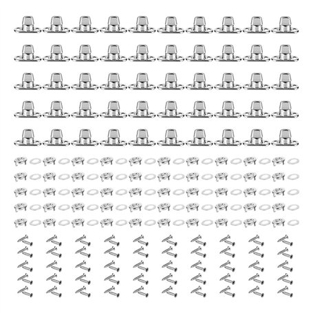 IMCCZONY 50 Pièces Set de Fixations à Verrouillage Tournant de Qualité