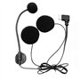 Doxiuyo Microphone et Haut-Parleur pour Casque de Moto à Demi-Masque de Type C