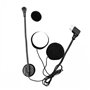 Doxiuyo Microphone et Haut-Parleur pour Casque de Moto à Demi-Masque de Type C