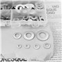 ECSiNG Lot de 350 rondelles élastiques ondulées en acier inoxydable 304 pour fixations domestiques, automobile et mécanique (M3