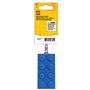 Lego Porte-clés Brick 2 x 4 avec lampe de poche LED – Environ 7,6 cm de grand bloc de construction bleu (KE234HB) – Cadeau pour