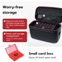 Mcbazel Sac de Transport de Protection à Double Couche, Etui de Rangement pour 24 Cartes de Jeu, Coque Rigide Etanche pour Conso