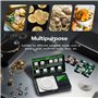 Wigearss Balance Numérique de Précision, 50g/0.001g de Précision, Mini Balance Milligramme avec Poids d'Étalonnage et Écran LCD