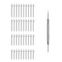 eMagTech Lot de 40 barrettes à ressort à dégagement rapide en acier inoxydable 316L avec outil de retrait 18 mm