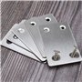 eMagTech 20pcs Plaque de Réparation Plate 60x38x1.5mm avec Vis Droite en Acier Support de Fixation Assemblage Connecteur de Répa