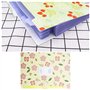eMagTech Lot de 3 dossiers extensibles en accordéon avec imprimé floral - 8 poches - Fermeture à pression - Pour documents de fo