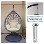 ECSiNG Boulon Supérieur de Hamac Boulon Supérieur de Suspension Boulon Supérieur pour Hamacs Chaises Suspendues Balançoires Meub