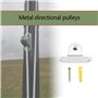 LT Easiyl 4 Pièces Poulies en Métal Bloc Diamètre 25mm avec Poulies à Roulement à Billes Poulie Directionnelle à Angle réglable