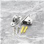 LT Easiyl 4 Pièces Poulies en Métal Bloc Diamètre 25mm avec Poulies à Roulement à Billes Poulie Directionnelle à Angle réglable