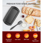 Ankway Moule en silicone pour pain rectangulaire avec grattoir à pâte, lot de 2 moules antiadhésifs en silicone pour gâteaux et